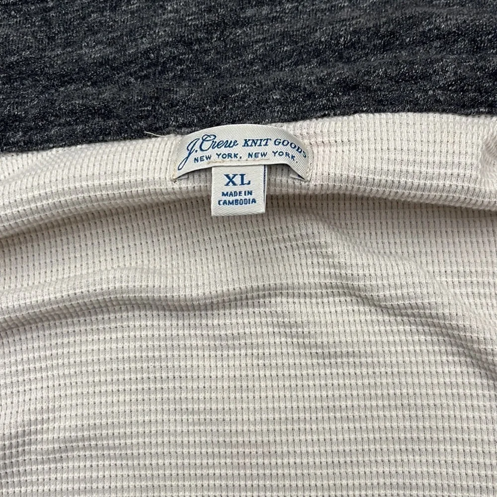 J. Crew Long Sleeve Button Up Collared Gray Wash Shirt Size XL
